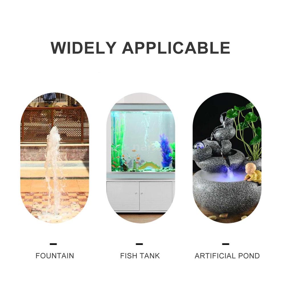 Máy Bơm Nước Mini 5w 350l / H Chống Thấm Nước Không Gây Tiếng Ồn Kèm Dây Điện Tiện Dụng Cho Bể Cá / Vườn Nhà