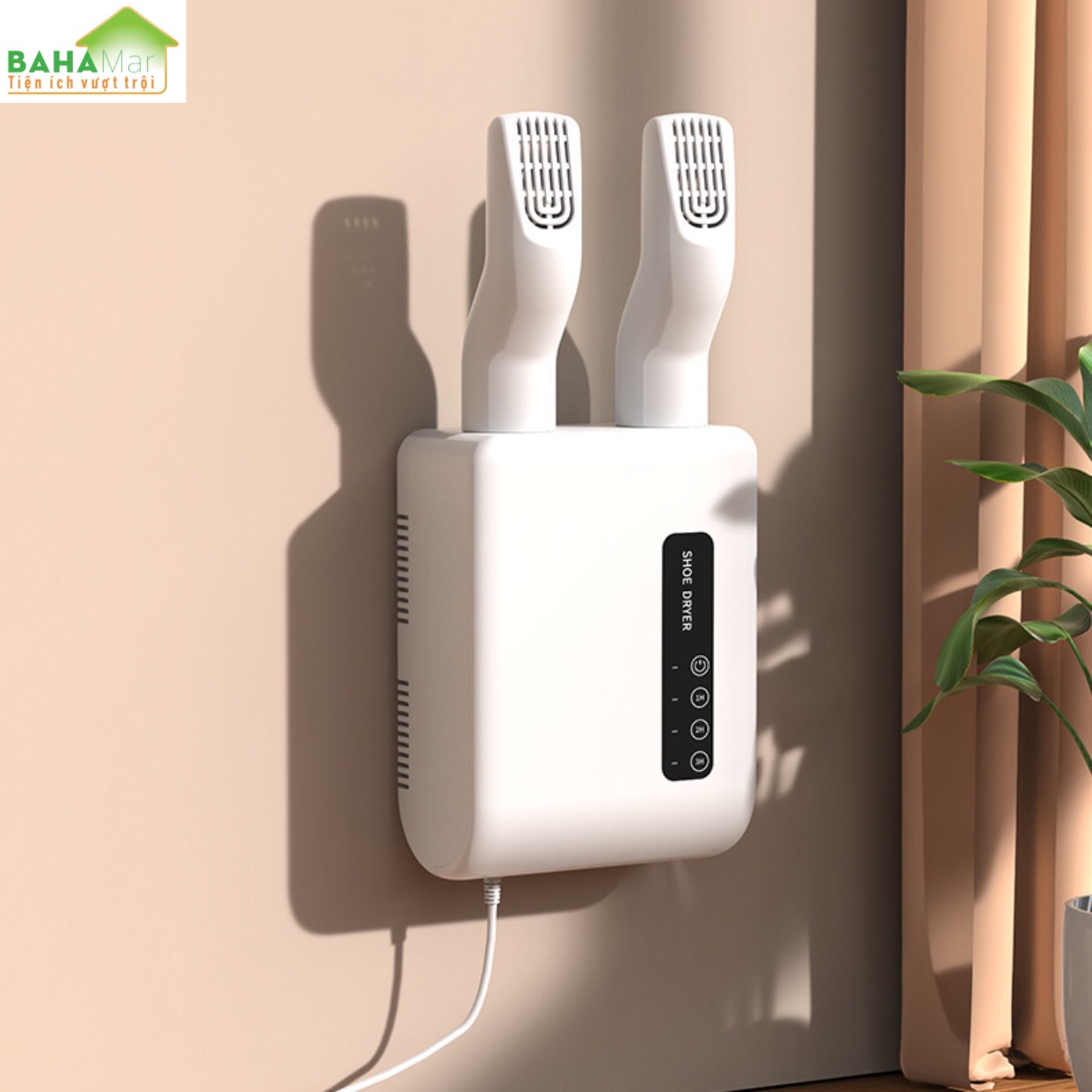 MÁY SẤY KHÔ GIÀY VÀ KHỬ MÙI TREO TƯỜNG ĐA CHỨC NĂNG "BAHAMAR" loại bỏ độ ẩm bên trong giày và loại bỏ sự phát triển của vi khuẩn