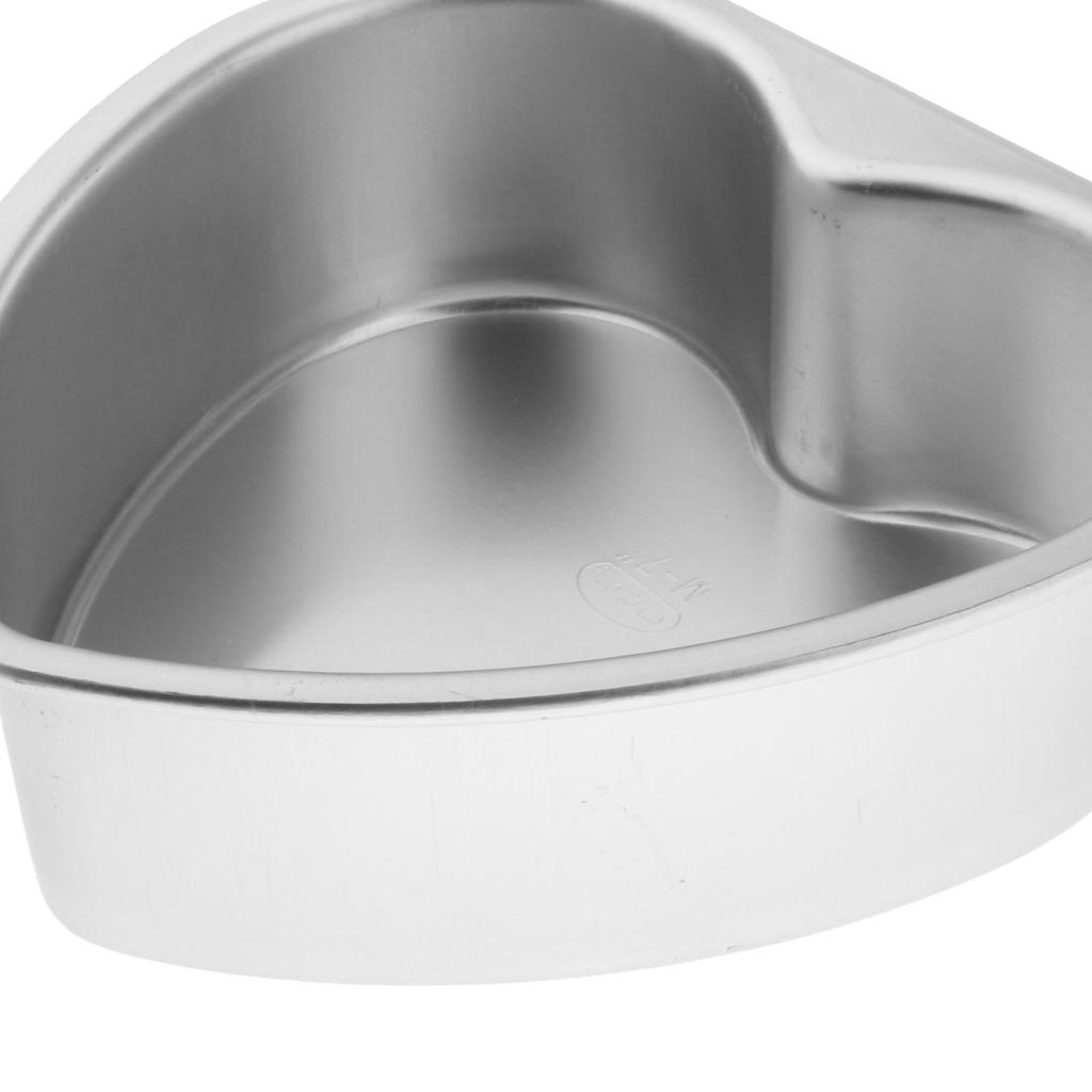 Heart Shaped Cake Pan with Removable Bottom Aluminum Wedding Baking Cake Tin Pan
