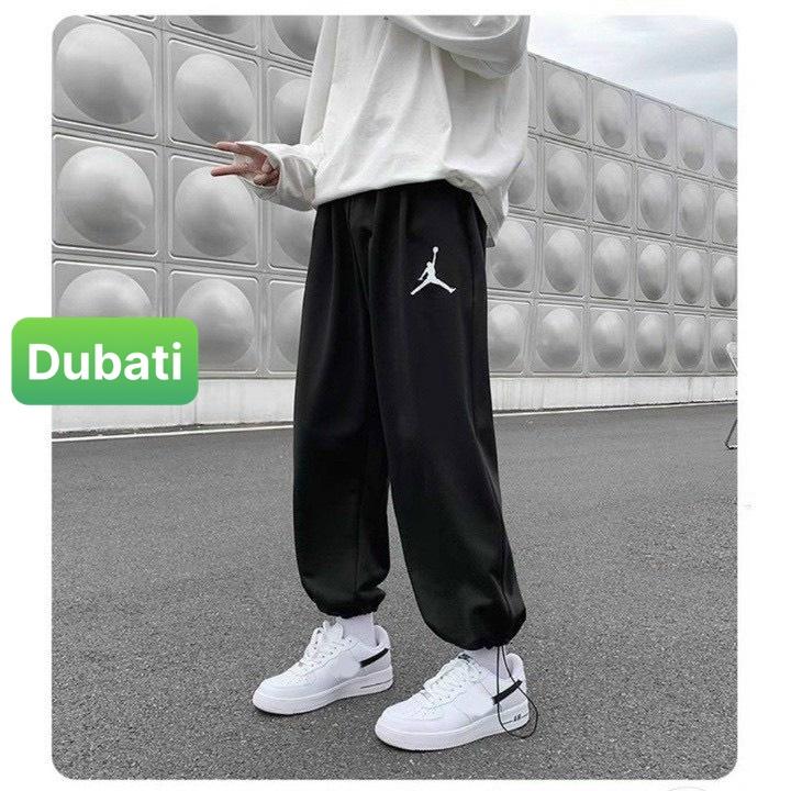 QUẦN JOGGER NAM NỮ UNISEX CHẤT NỈ DÀY DA CÁ ỐNG SUÔNG RỘNG JODAN RÚT DÂY PHONG CÁCH SÀNH ĐIỆU VIP - DUBATI FASHION