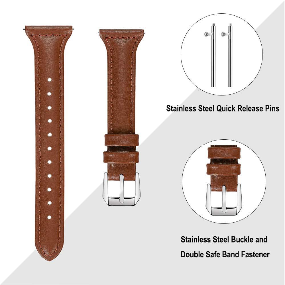 Dây đeo bằng da mỏng cho đồng hồ thể thao Huami Amazfit Stratos 2 2S 3