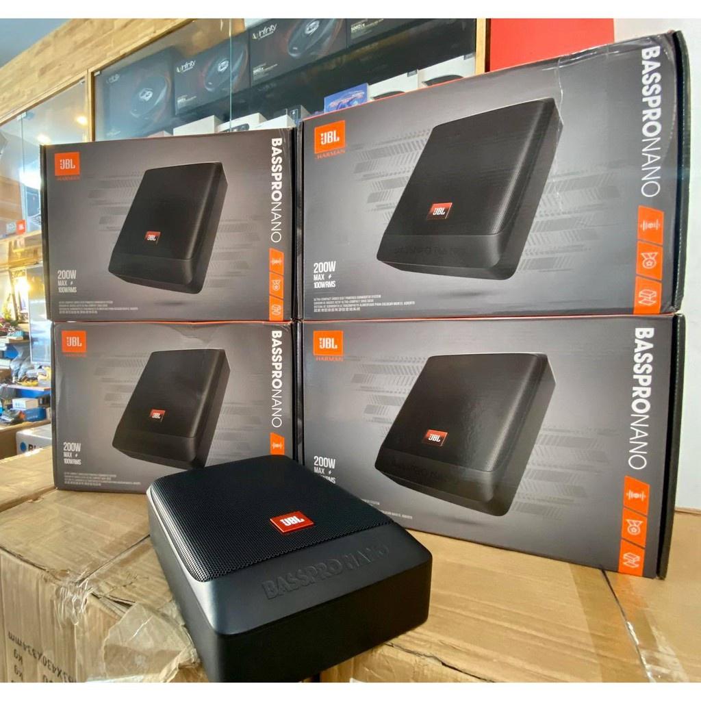 Loa Sub Gầm Ghế JBL BASS PRO NANO - Loa Siêu Trầm Bass 8 inch Công Suất 200W Cho Ô Tô, Xe Hơi