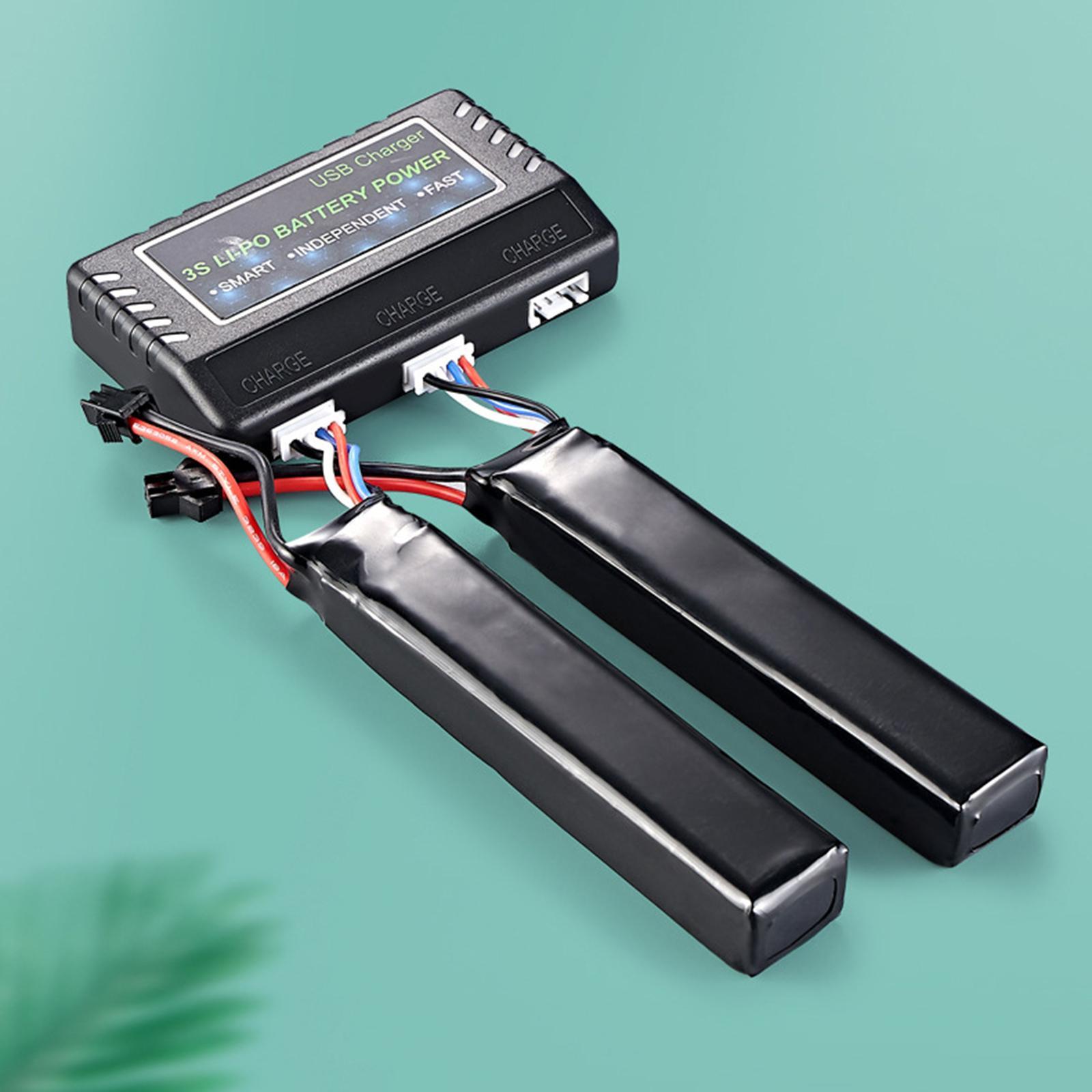 11.1V LI Battery Charger USB  Balancer Charger for 3S Batteris