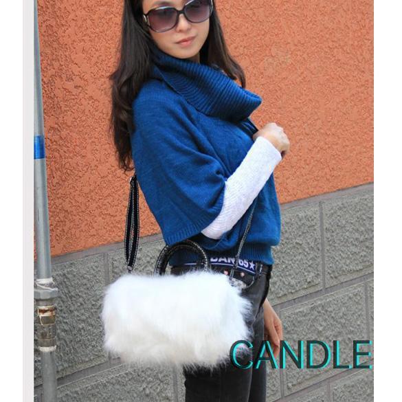 Túi Xách Lông Thỏ Giả Đáng Yêu Cho Nữ