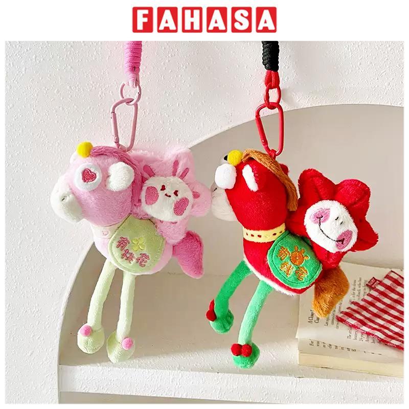 Móc Khoá Thú Bông Hình Ngựa - MSY01 - Màu Đỏ