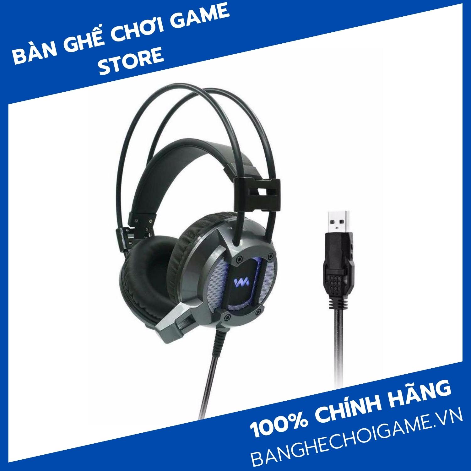 Tai Nghe Chụp Tai Chuyên Game Wangming 9600 - Âm Thanh 7.1 Led Đẹp - Jack Cắm USB- Hàng chính hãng