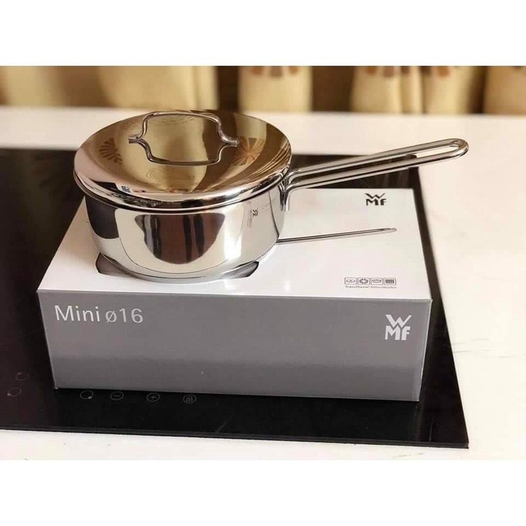 Quánh WMF Mini Có Nắp, Đường Kính 16cm, Quánh Đa Năng, Phù Hợp Với Mọi Loại Bếp, Chất Liệu Thép Không Gỉ, Nhập Khẩu Đức, Hàng Chính Hãng