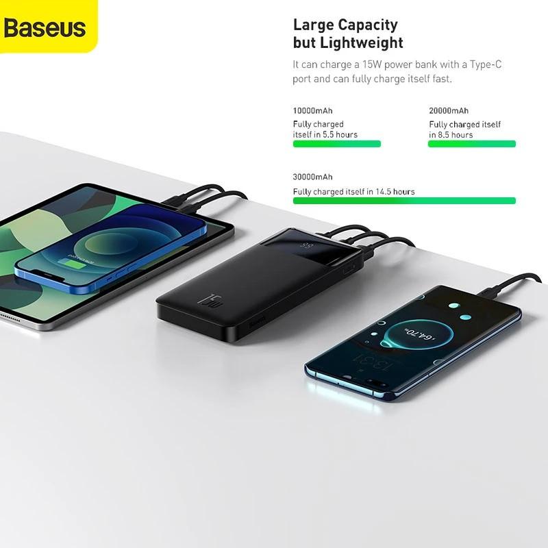 Pin dự phòng sạc nhanh không dây tích hợp nam châm Baseus Magnetic Wireless Quick Charging Power Bank (10000mAh, USB + Type C, QC/ PD 20W Quick Charge, ) - Hàng Chính Hãng