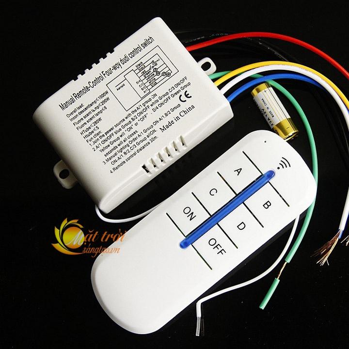 Công tắc điều khiển từ xa RF 4 cổng