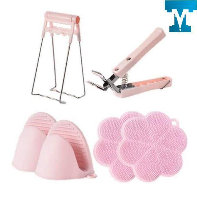 Bộ Dụng Cụ Kẹp Gắp Đồ Nóng 4 món Tiện Lợi