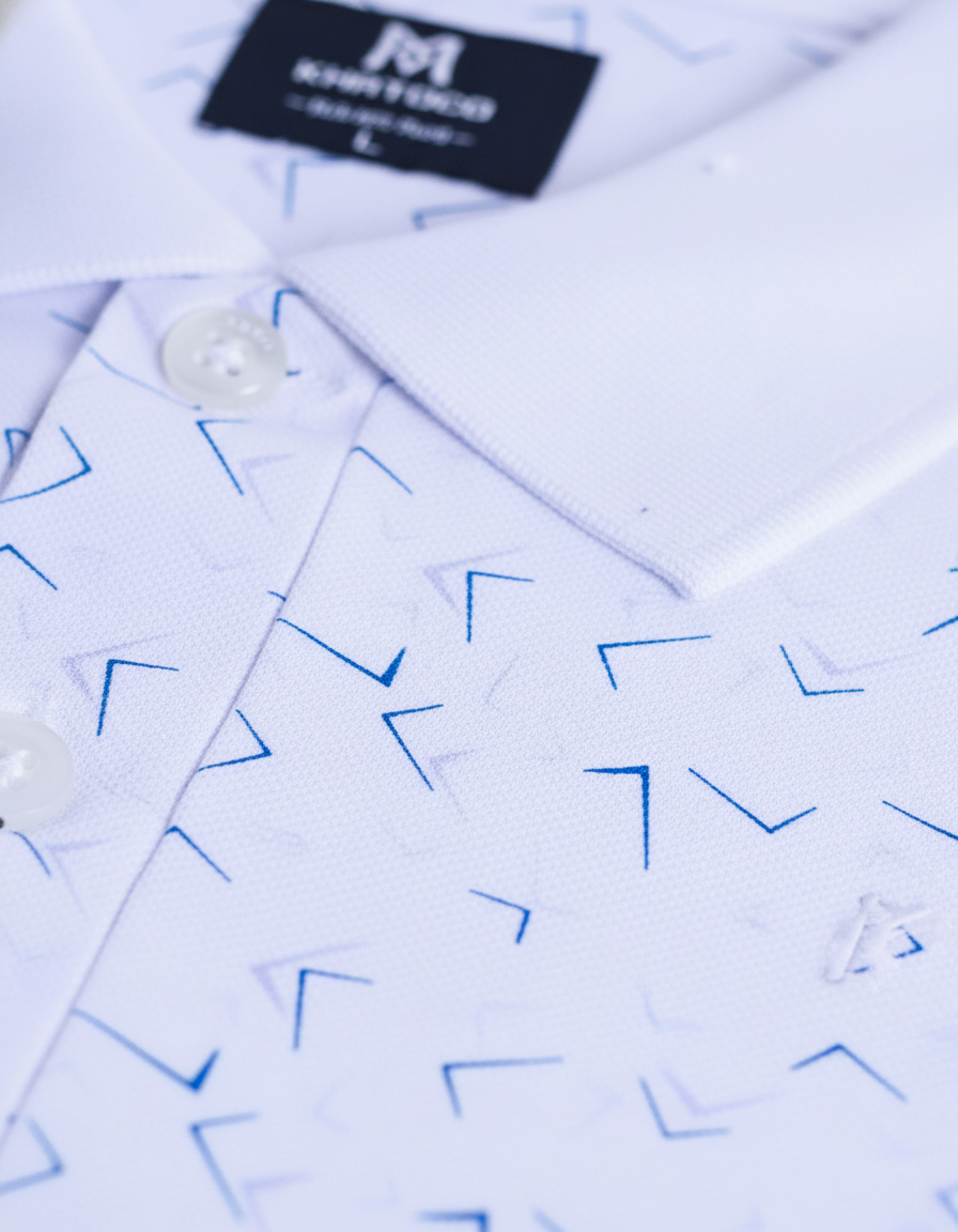 Áo thun polo nam Khatoco xẻ tà không túi(L-3XL)