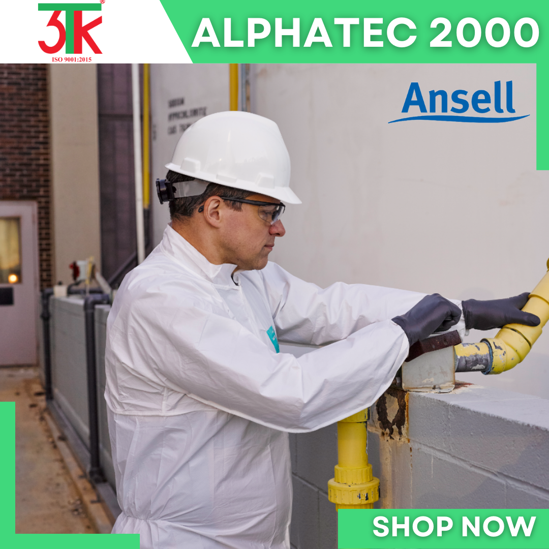 Bộ quần áo bảo hộ  Ansell ALPHATEC 2000 chống hóa chất, quần áo y tế, quần áo phun thuốc trừ sâu