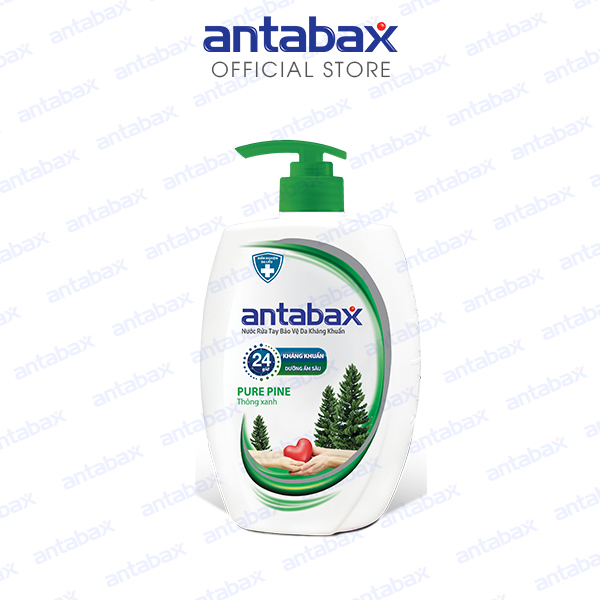 Nước rửa tay Bảo vệ da Kháng khuẩn Antabax Thông xanh 250ml