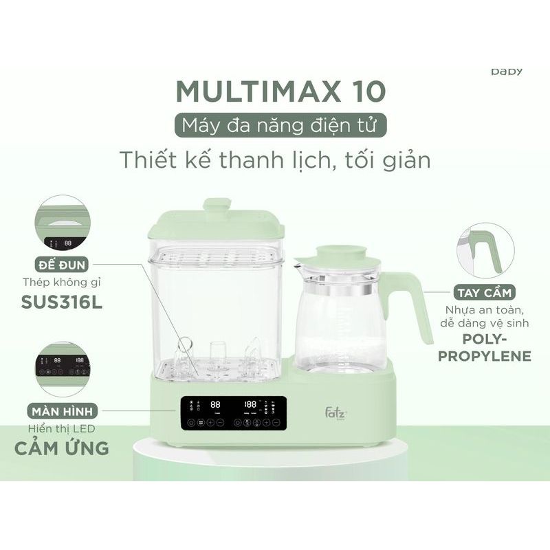 Máy đa năng điện tử Fatzbaby Multimax 10 - FB9003RS Hàng chính hãng
