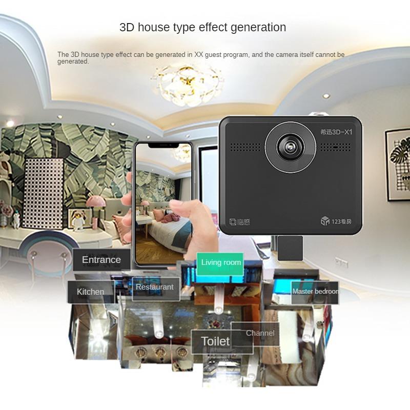 Máy ảnh toàn cảnh XIXUN 3D-X1 camera 360VR 58 ANJUKE 123 hiển thị màu môi trường di động chuyên nghiệp chuyên dụng: 3D-X1