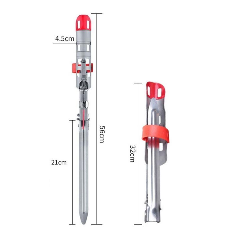 New Fishing Rod Holders Automatic Fishing Stainless Steel Pole Tackle Storage 32cm Outdoor Fishing Accessories Bracket pesca 7