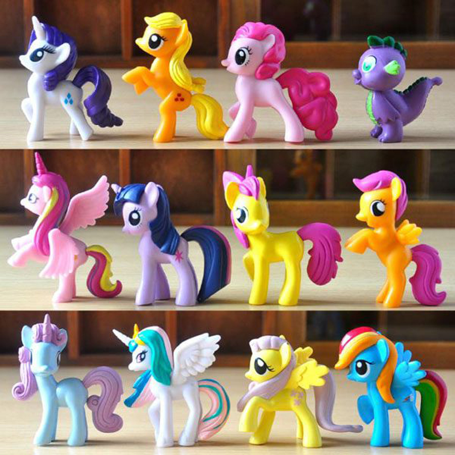 Bộ 12 ngựa Pony loại cao 6-7cm