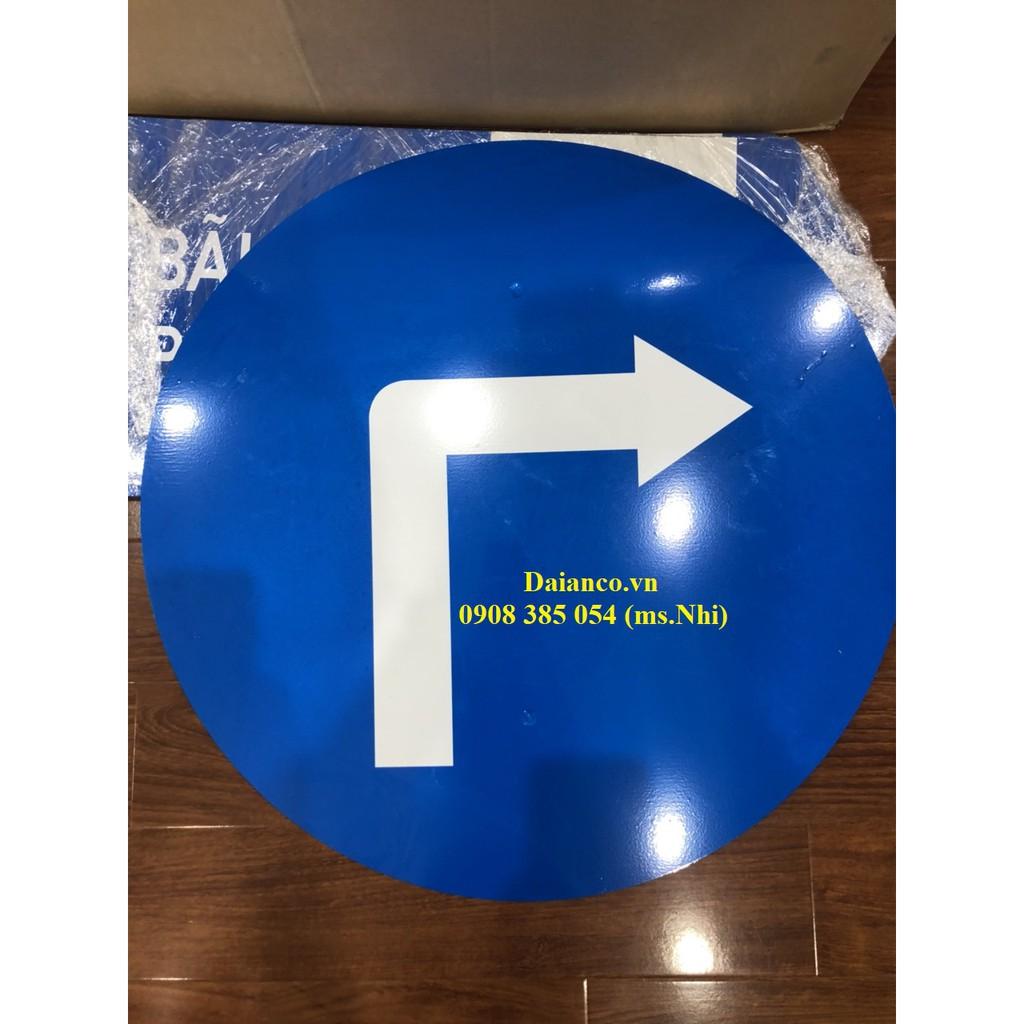 Biển báo giao thông tôn mạ kẽm dán decal phản quang 610- Hình thật