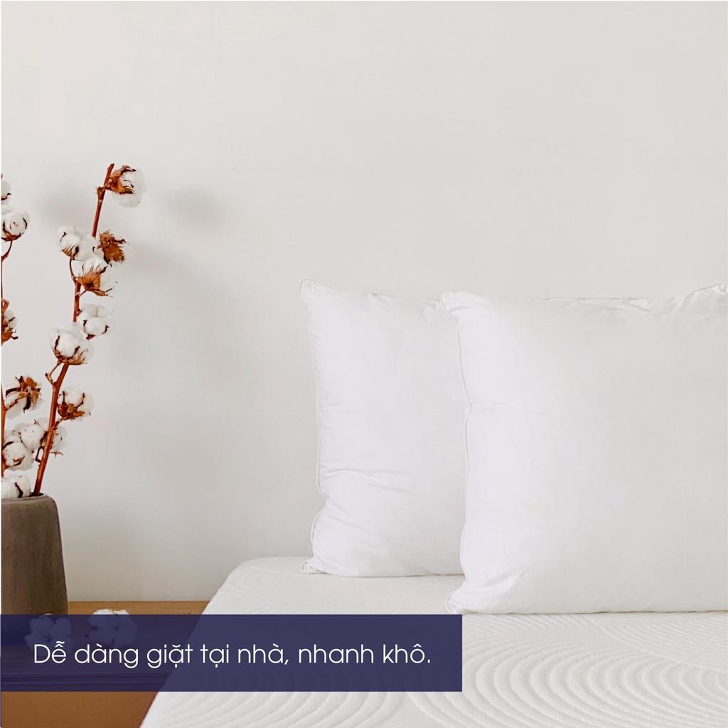 Gối lông vũ nhân tạo Microfiber Changmi Bedding siêu êm tiêu chuẩn khách sạn 5 sao 50x70cm