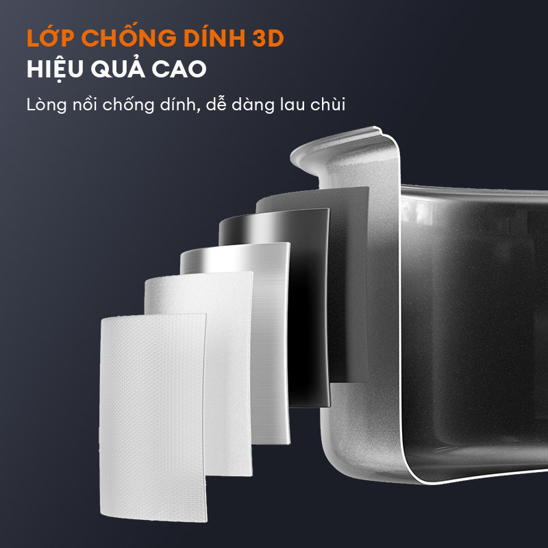 Nồi cơm điện điện tử thông minh GR-S50D dung tích lớn 5L lòng nồi 1.8L nhiều chế độ nấu, hẹn giờ, chống dính cao cấp - Hàng chính hãng