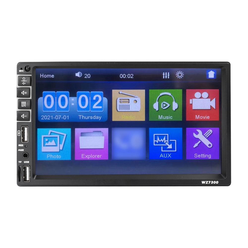 Double Din Car Stereo 7 Inch LCD Touchscreen Monitor BT MP5 Player FM Car Radio Receiver Support TF/USB/AUX-IN Mobile