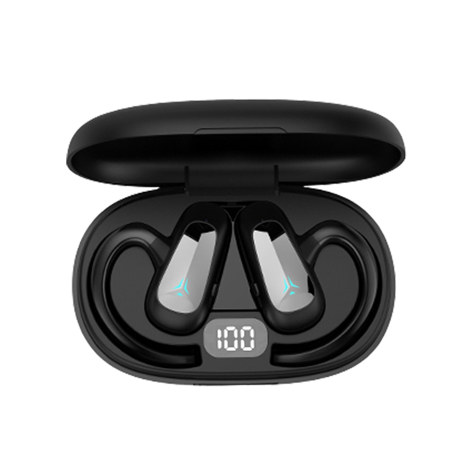 Wireless Headset Built in Microphone HiFi V5.2 for Sports Fitness Workout Black