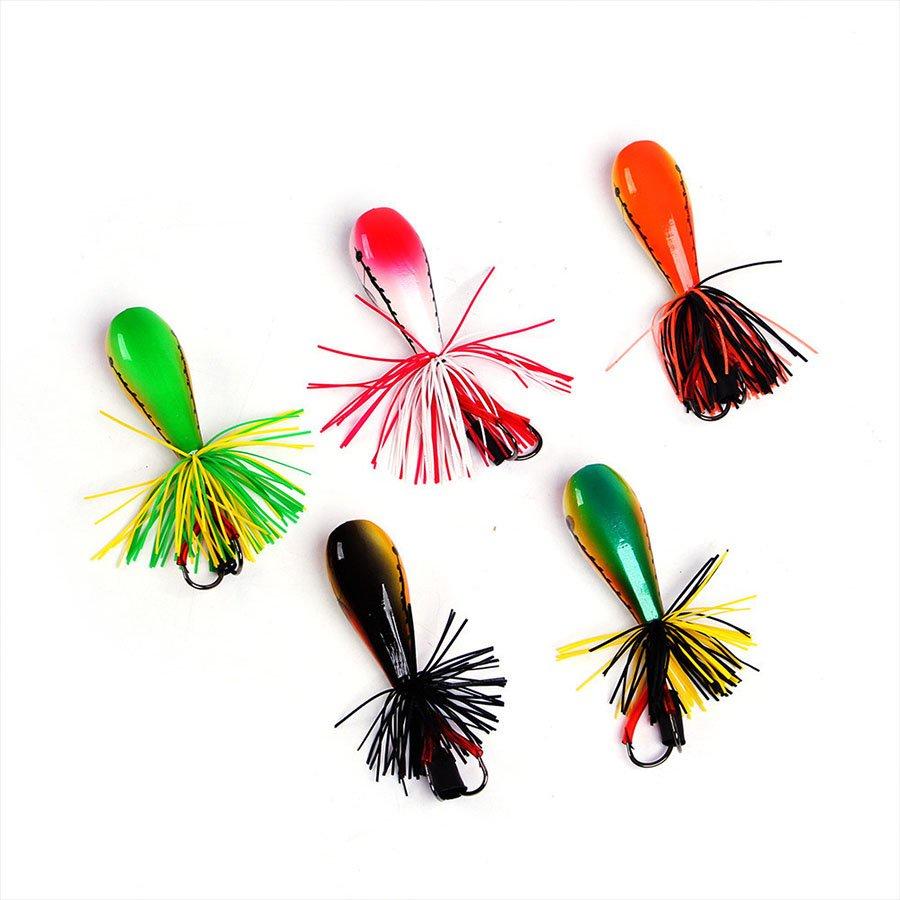 Mồi câu lure cá lóc Jum Frog Pass nhái nhảy 3D nhiều màu lựa chọn M14