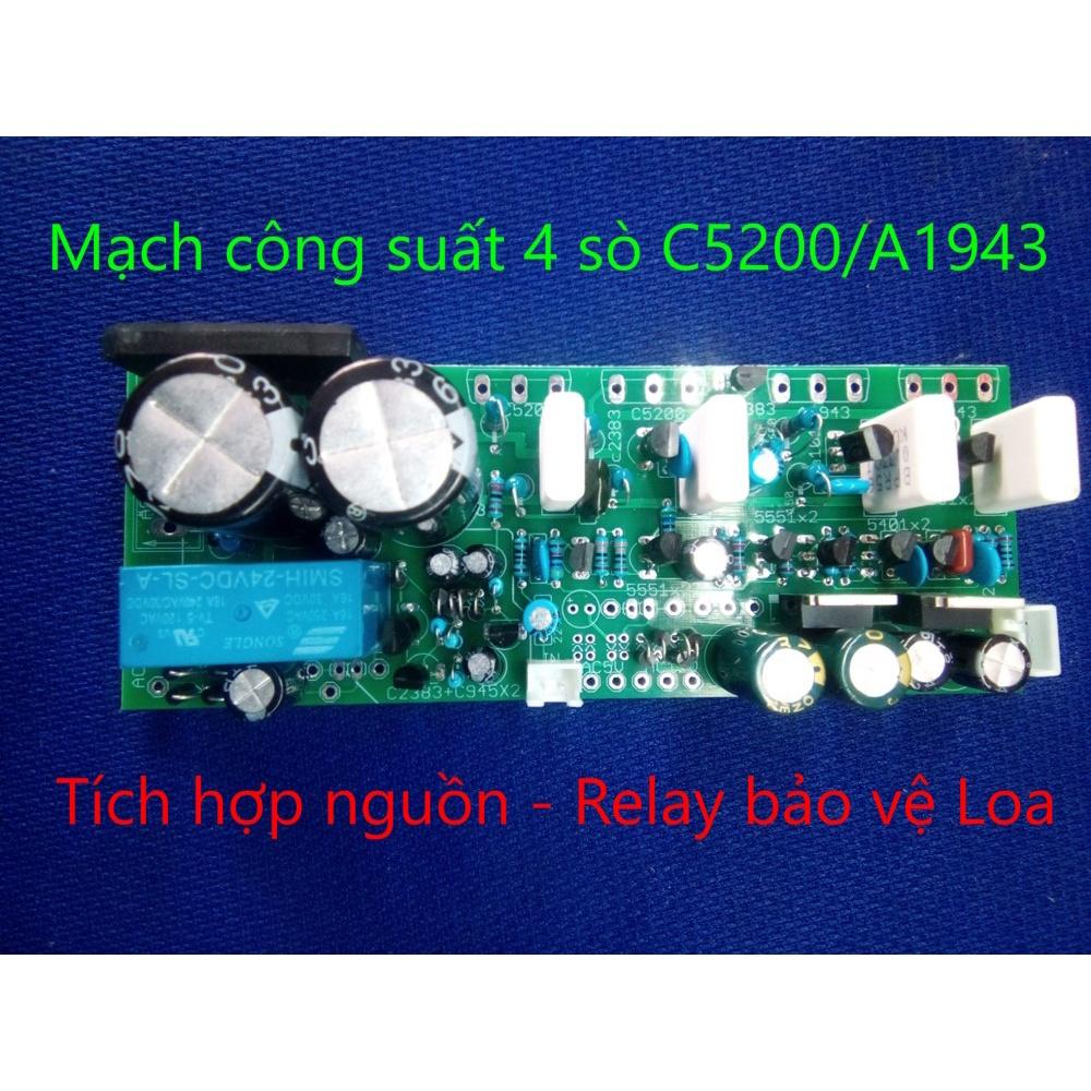 Bộ khuếch đai ampli mini 4 sò