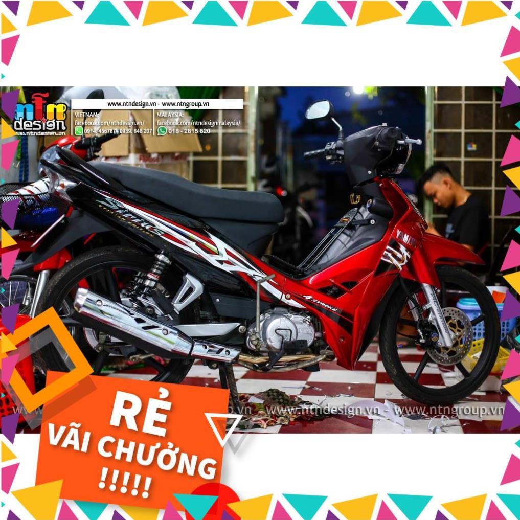 Tem Rời Sirius Mẫu Hoa Văn Đỏ Trắng Đen