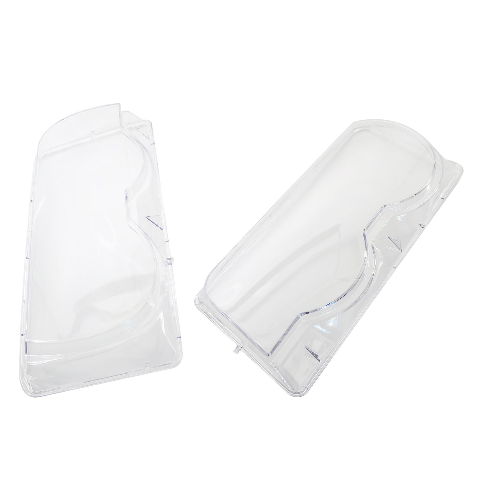 Left & Right Pair Headlight Cover Headlamp Lens Cover Replacement for BMW 7-Series E38 Facelift 1999-2001