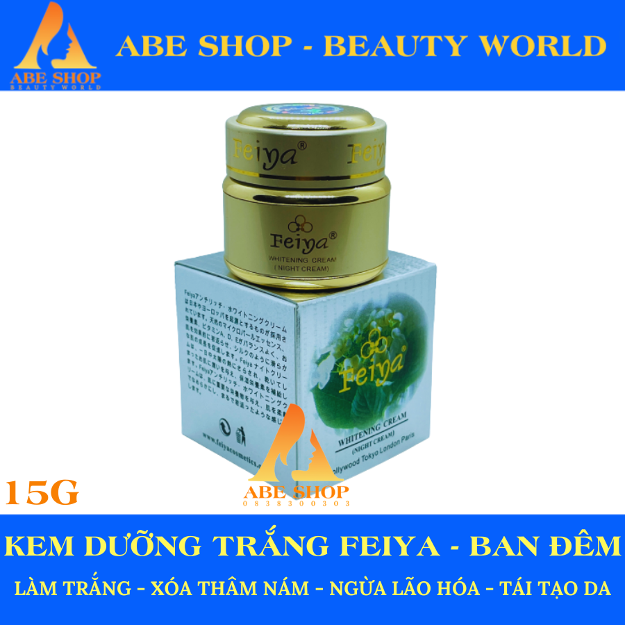 KEM DƯỠNG TRẮNG DA - HỖ TRỢ CHỮA TRỊ THÂM NÁM - CHỐNG NHĂN FEIYA 15g