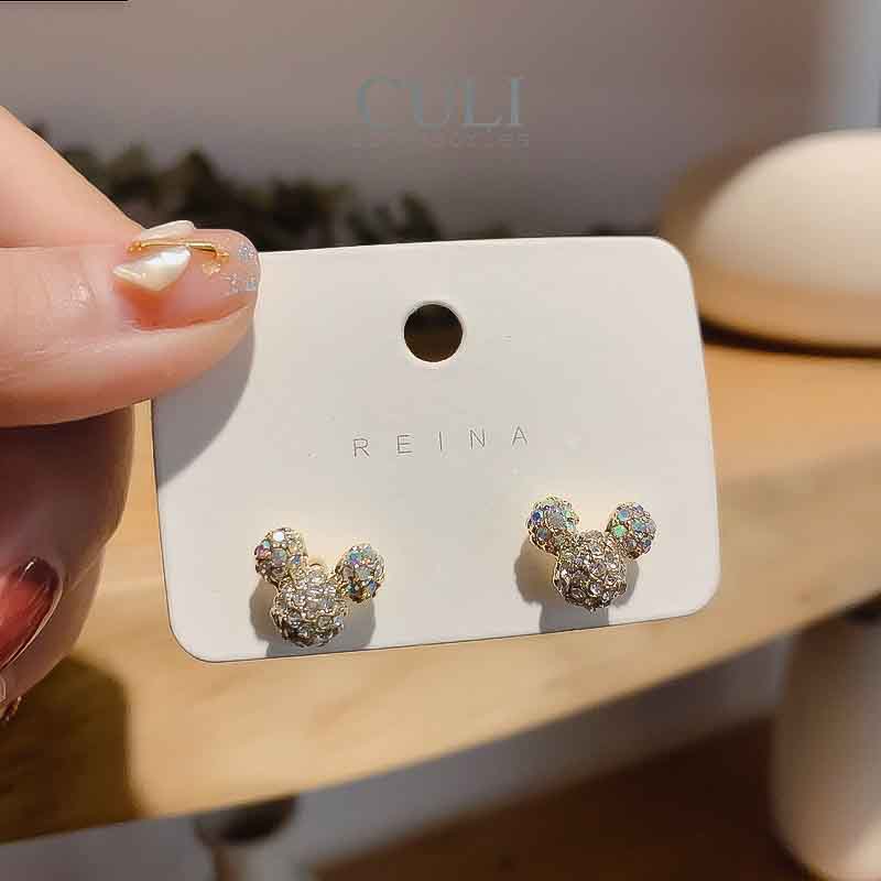 Khuyên tai, Bông tai thời trang hình đầu chuột cute HT689 - Culi accessories