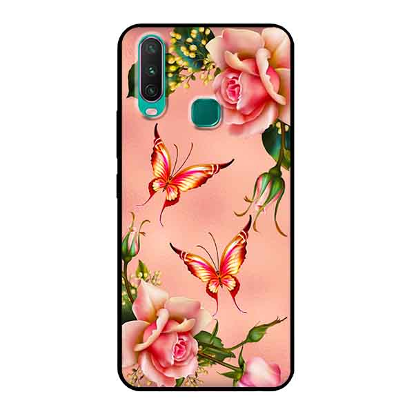 Ốp Lưng in cho Vivo Y15 Mẫu Hoa Hồng 2 - Hàng Chính Hãng