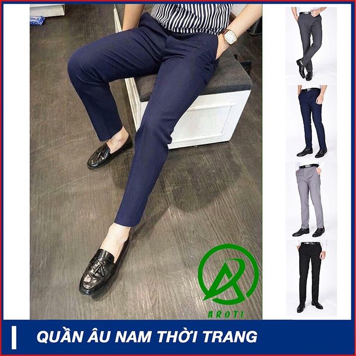 Quần Tây Âu Nam Dáng Ôm Lịch Lãm Co Dãn Nhẹ Thoải Mái QAU45