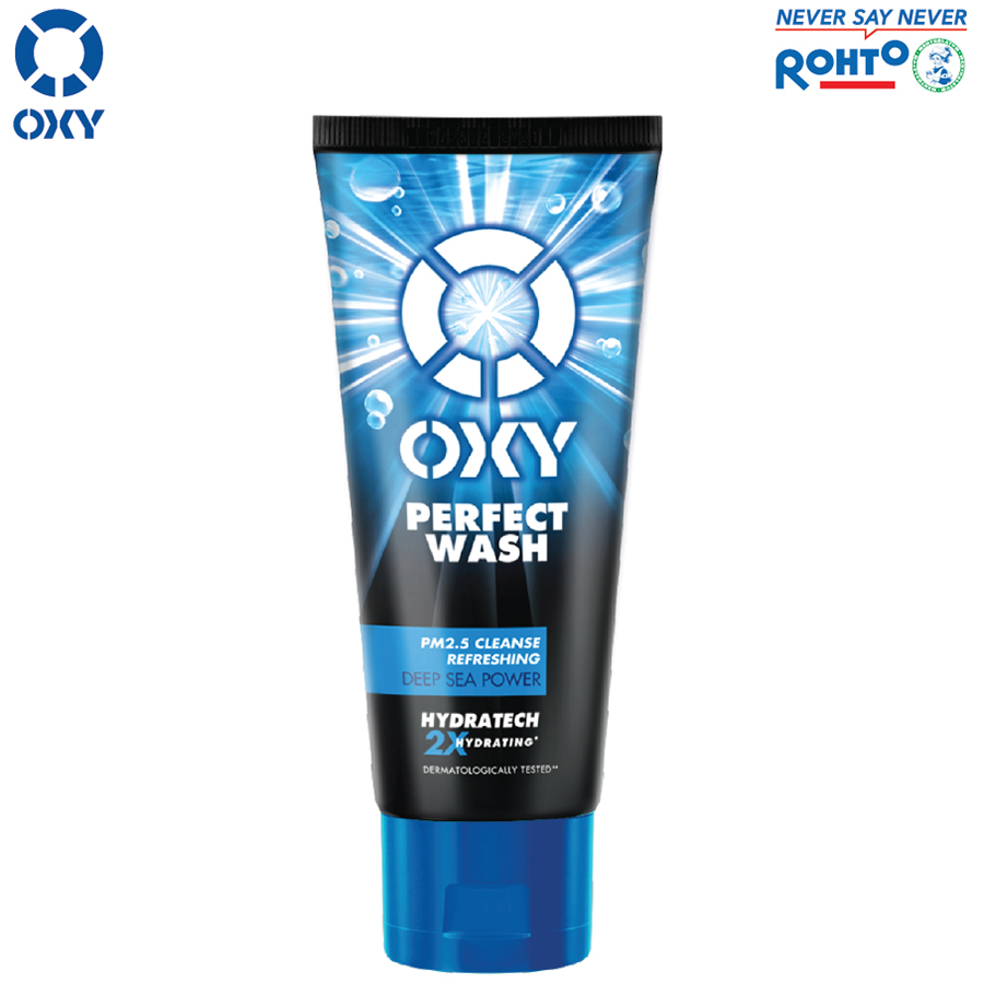 Kem Rửa Mặt Sạch Nhờn Mát Lạnh Oxy Perfect Wash