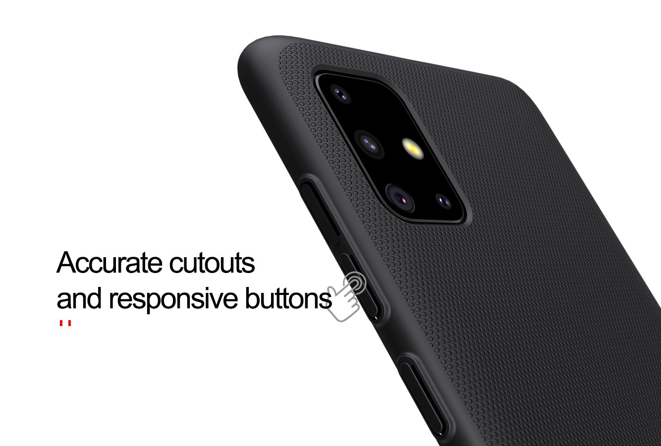 Ốp lưng Galaxy A51 Nillkin sần chống trơn - Hàng chính hãng
