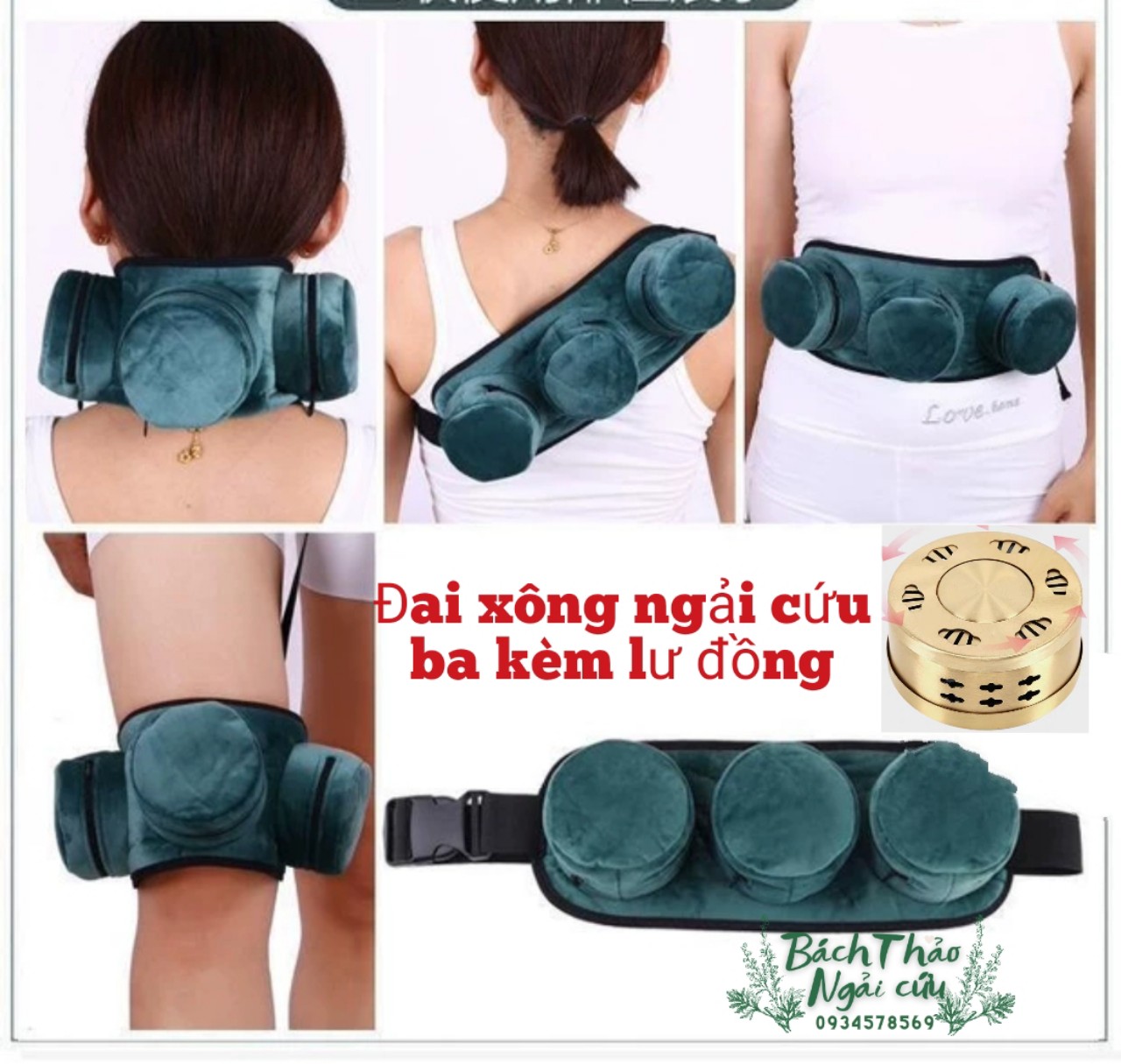 ĐAI XÔNG NGẢI CỨU BA KÈM LƯ ĐỒNG+ HỘP NGẢI ĐOẠN 108 VIÊN