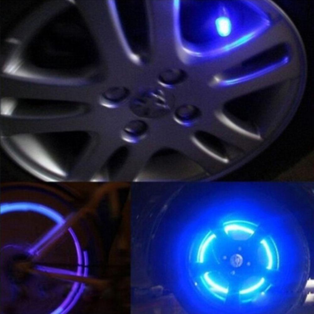 4 Nắp Van Bánh Xe Có Đèn LED Trang Trí Độc Đáo