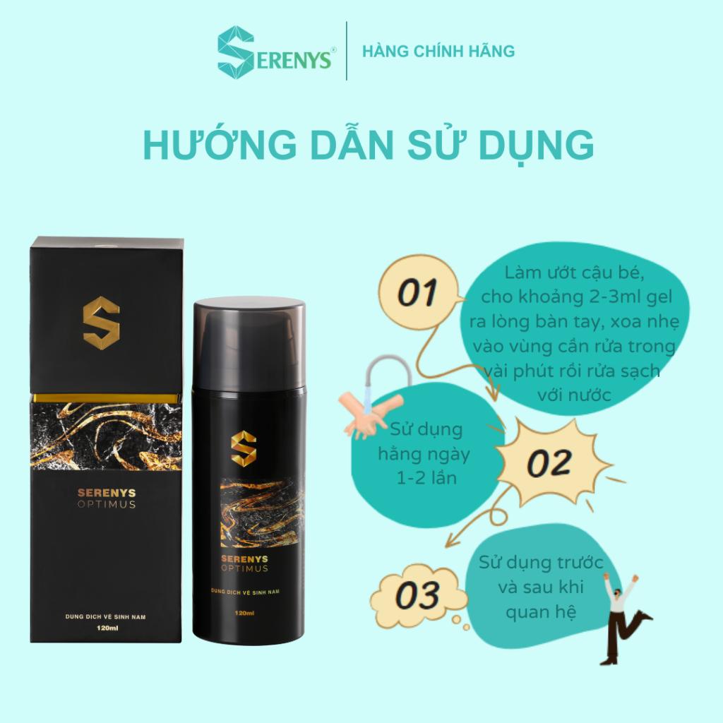 Combo 2 Gel vệ sinh nam &amp; Tăng cường sinh lý nam Serenys ( Optimus + Forhims)