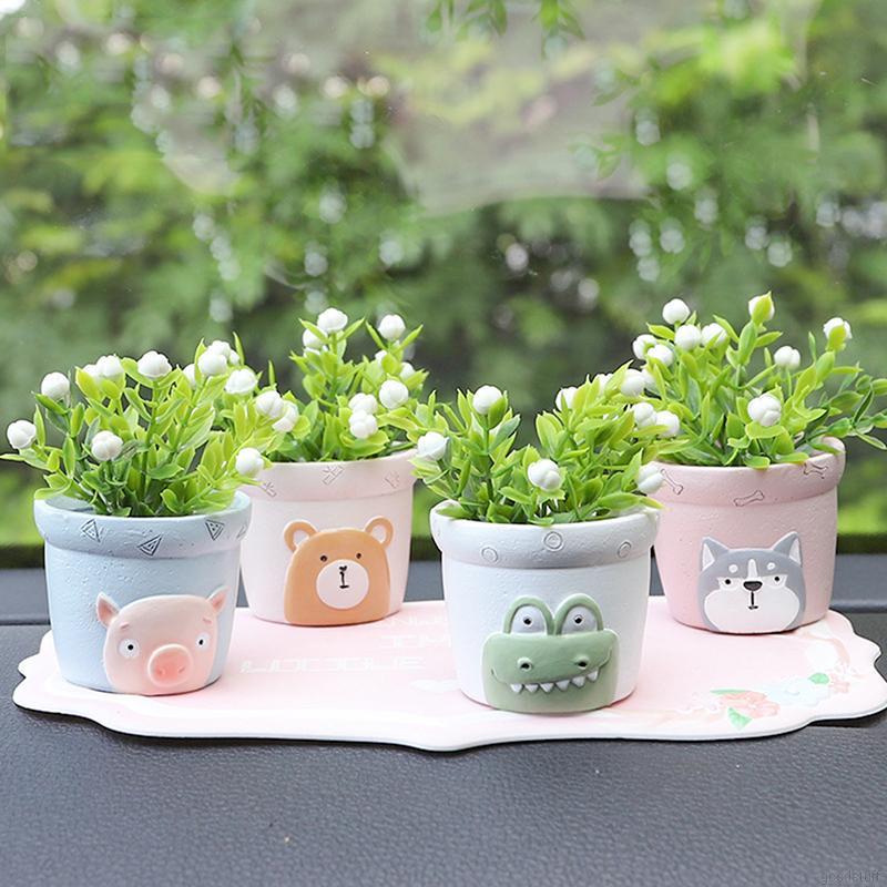 1 Chậu Hoa Nhựa Dễ Thương Dùng Để Trang Trí Sân Vườn