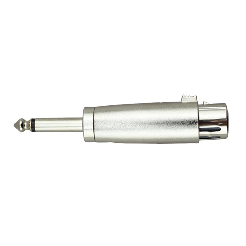 XLR Stereo Jack to stereo Jack Adapter Connectors, Gold Plated, Female to 1/4 6.35mm Mono Male Plug