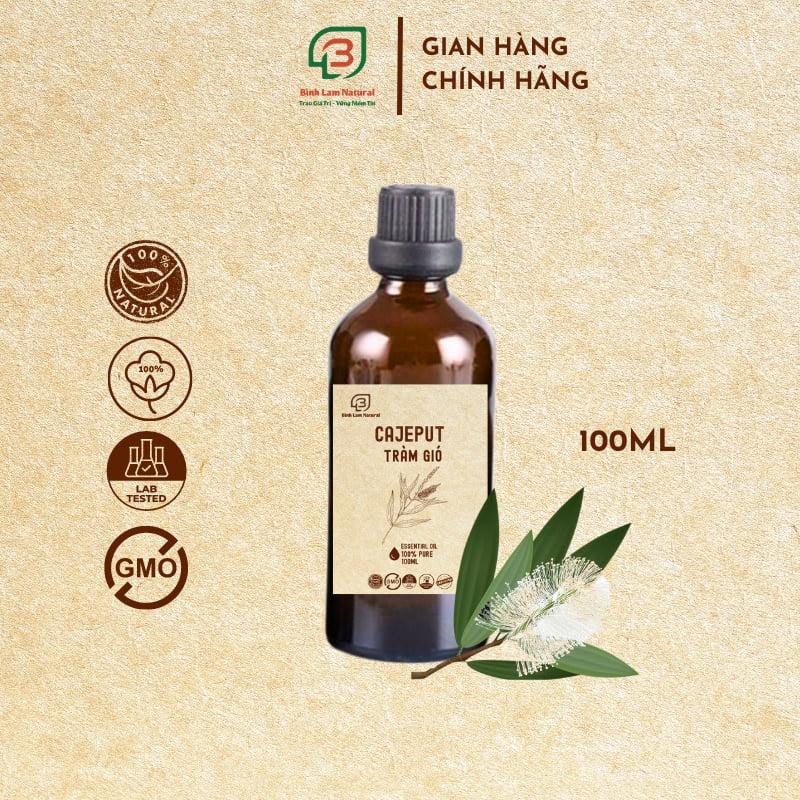 Tinh dầu tràm gió nguyên chất giữ ấm cho bé, khử mùi, kháng khuẩn, đuổi muỗi Bình Lam Natural 100ml