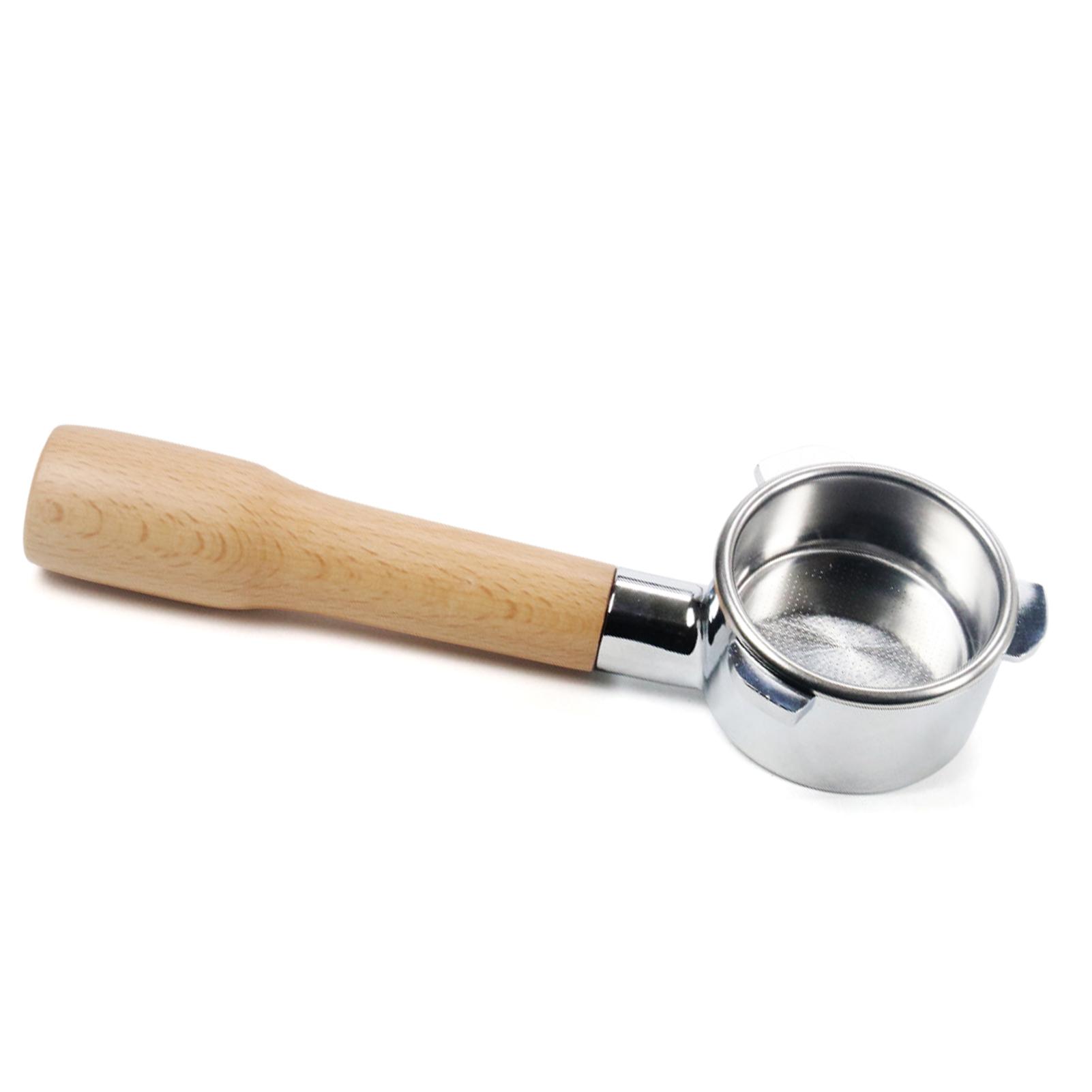 Bộ Lọc Cà Phê Không Đáy Tay Cầm Gỗ 54mm Thay Thế Cho Máy Pha Cà Phê Breville 880 / 870 / 850