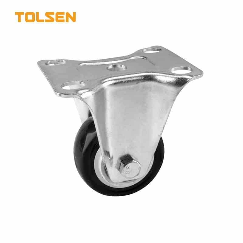 BÁNH XE KÉO CAO SU MỀM CỐ ĐỊNH 100MM/4" TOLSEN 62922 - HÀNG CHÍNH HÃNG