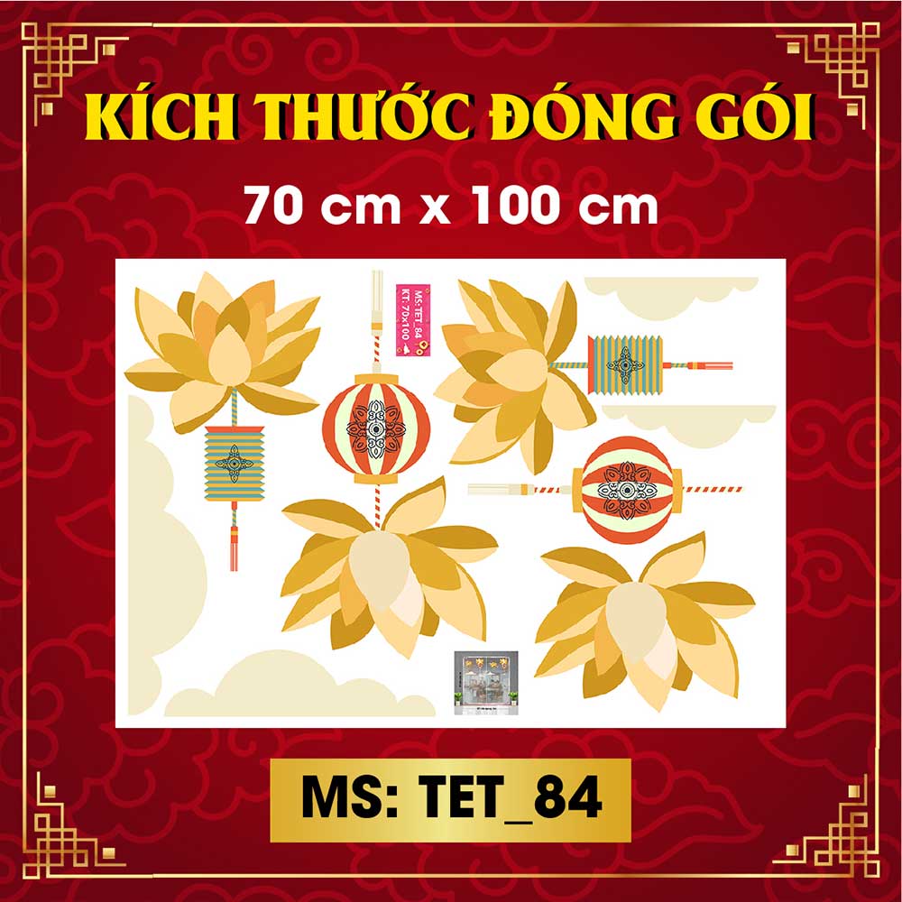 Decal trang trí tết combo số 6