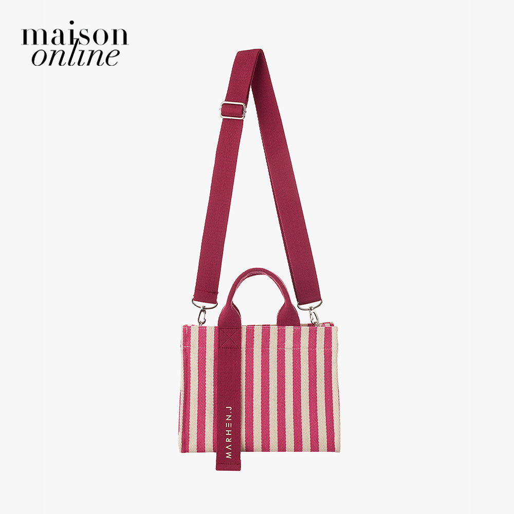 Marhen.J - Túi đeo vai chữ nhật sọc kẻ Rico Mini MJ19BRCOMNST-PK