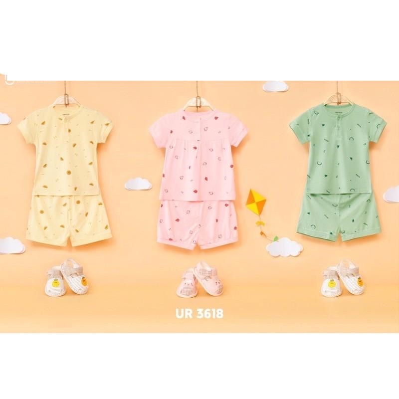 Bộ quần áo cộc tay cho bé từ 6 tháng đến 3 tuổi mặc mùa hè UR3618