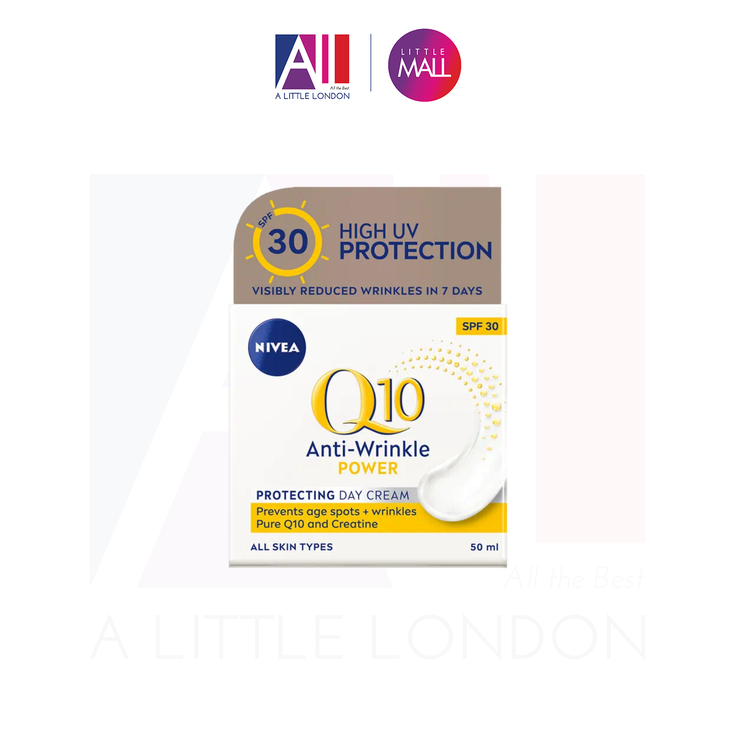 Hình ảnh Kem dưỡng ngày chống nắng chống lão hoá Nivea Q10 Anti-wrinkle power protecting day cream SPF30 50ml