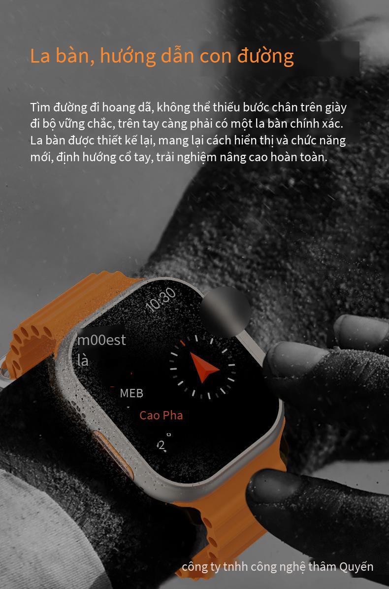 Phong cách mới nhất Huaqiangbei S8 hàng đầu với đồng hồ thông minh 2,2 inch Bluetooth gọi NFC theo dõi nhịp tim và huyết áp cho Apple Android