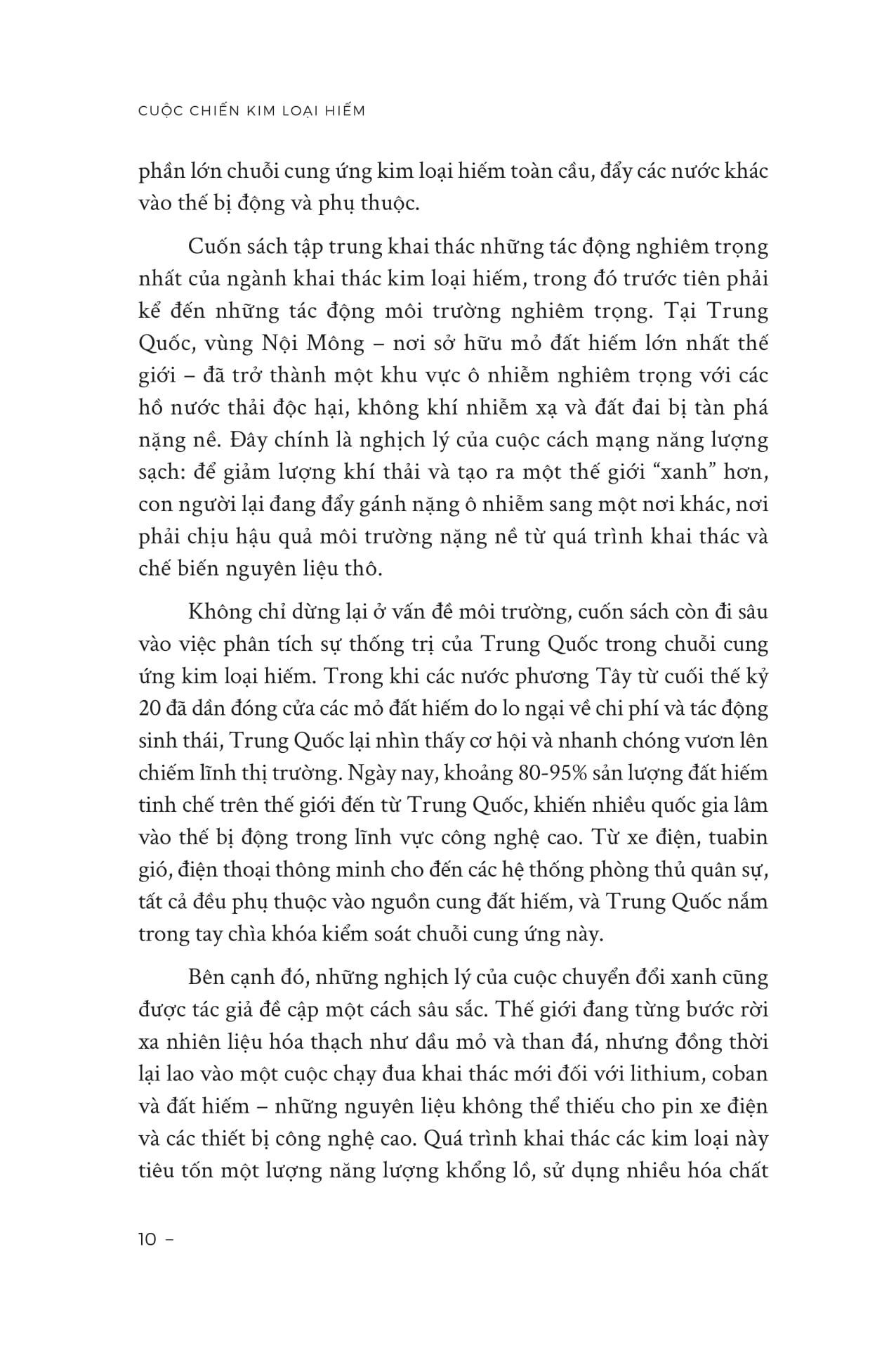 Sách - Cuộc Chiến Kim Loại Hiếm - Mặt Tối Của Chuyển Đổi Số Và Năng Lượng Sạch